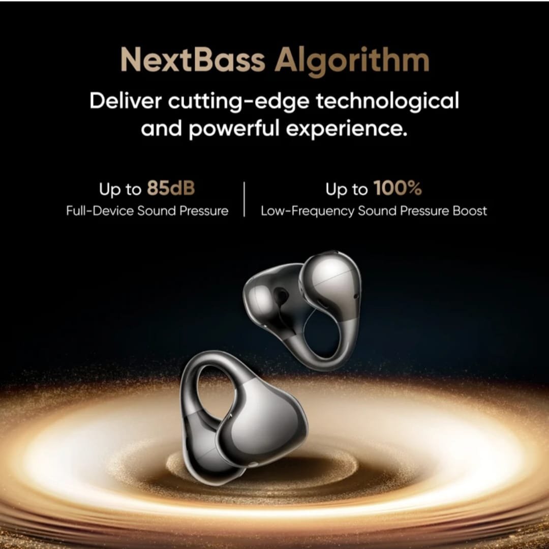 Buds Clip, Paper-Lightweight, AI Dual-Mic ENC, 11mm Dual Magnet, 36H Battery, IP55 Bluetooth Headset (Titanium Gold, True wireless) - Image 5