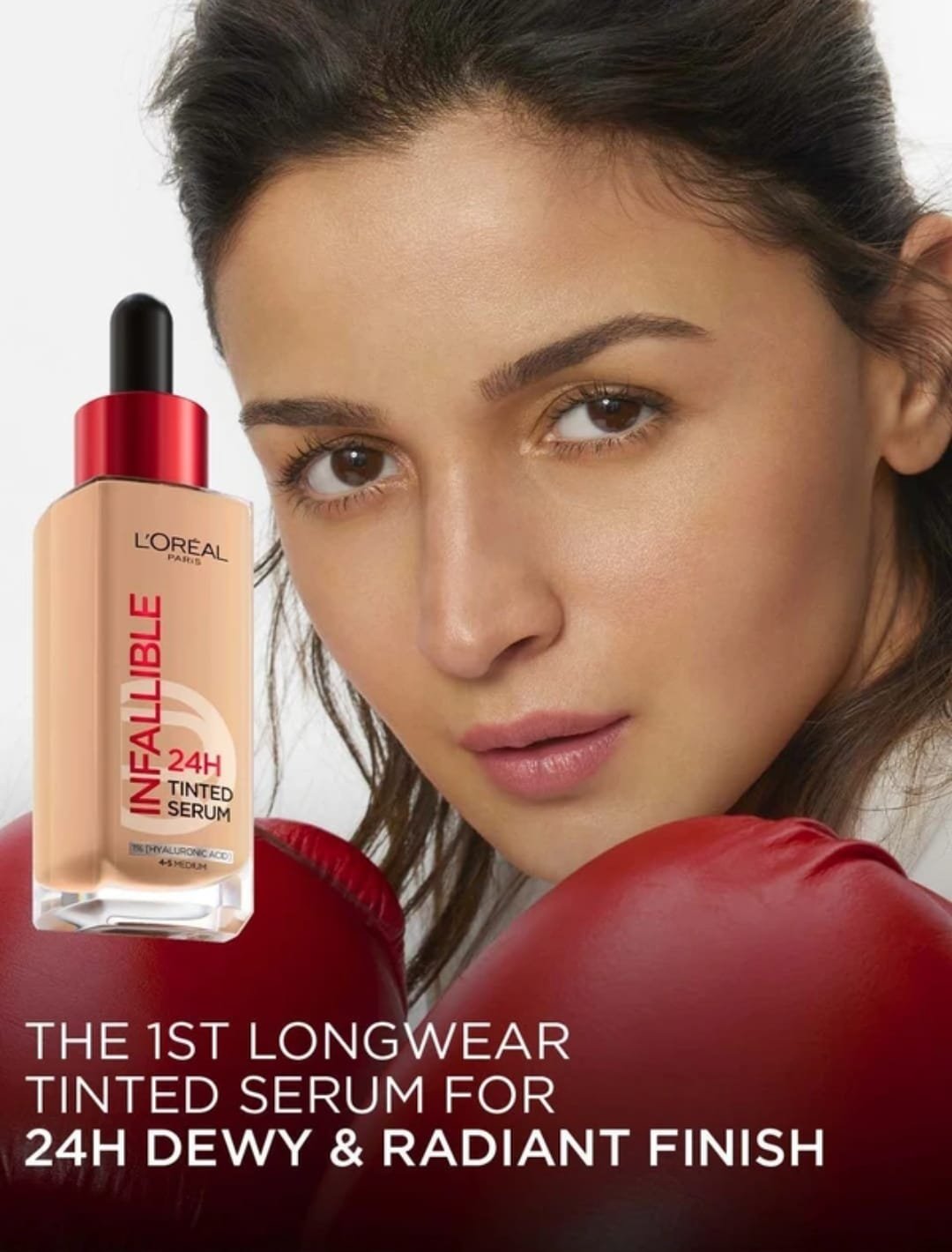 Infallible 24H Tinted Foundation with Hyaluronic Acid - 4-5 MEDIUM Foundation (Beige, 30 ml) - Image 4