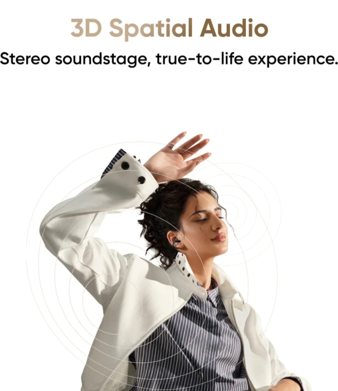 Buds Clip, Paper-Lightweight, AI Dual-Mic ENC, 11mm Dual Magnet, 36H Battery, IP55 Bluetooth Headset (Titanium Gold, True wireless) - Image 6