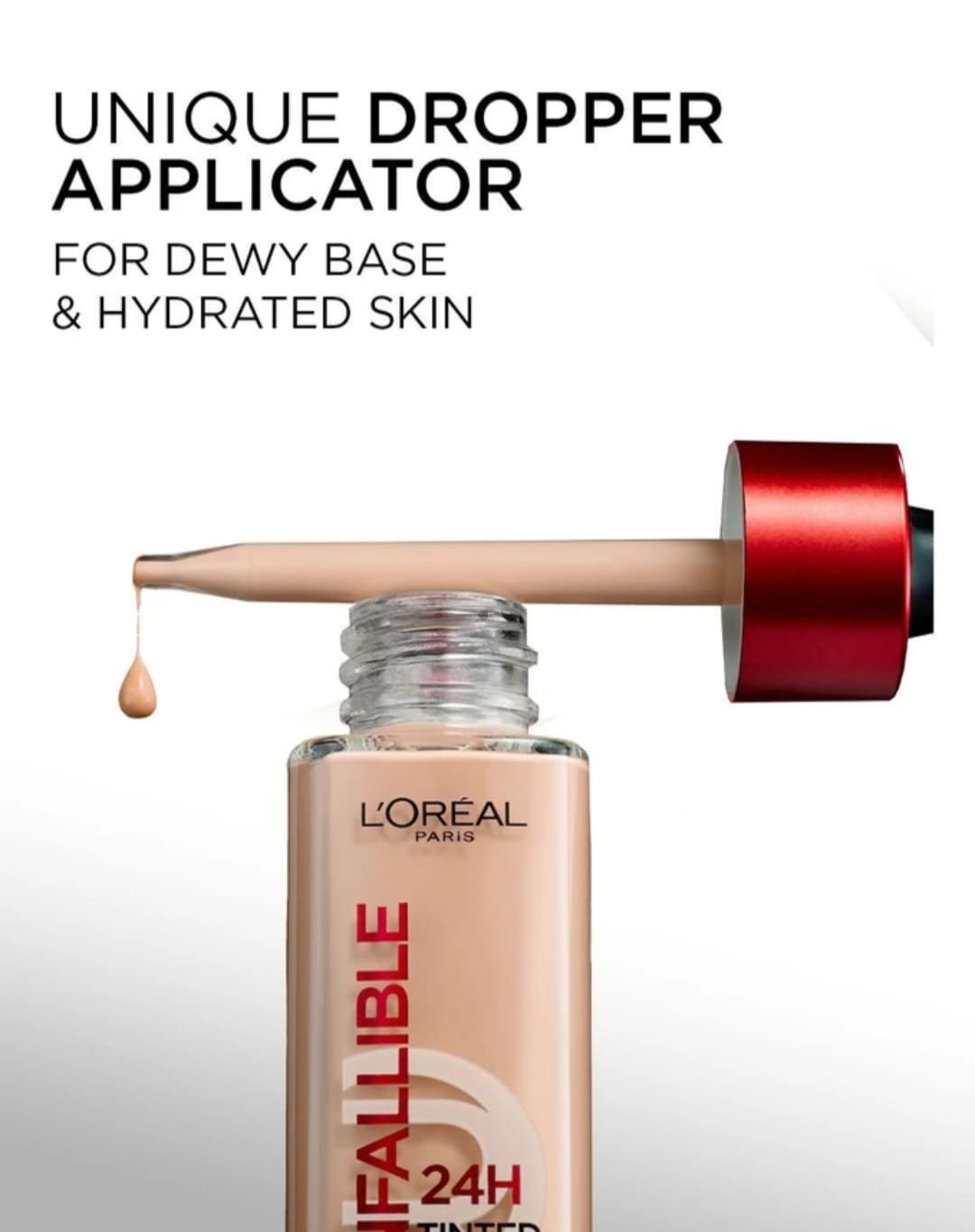 Infallible 24H Tinted Foundation with Hyaluronic Acid - 4-5 MEDIUM Foundation (Beige, 30 ml) - Image 5