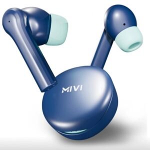Mivi  Duopods Horizon [New Launch], AI-ENC, 60 Hrs, 13mm Drivers, Fast Charge, BT v5.3 Bluetooth Headset (Lagoon Blue, True Wireless)