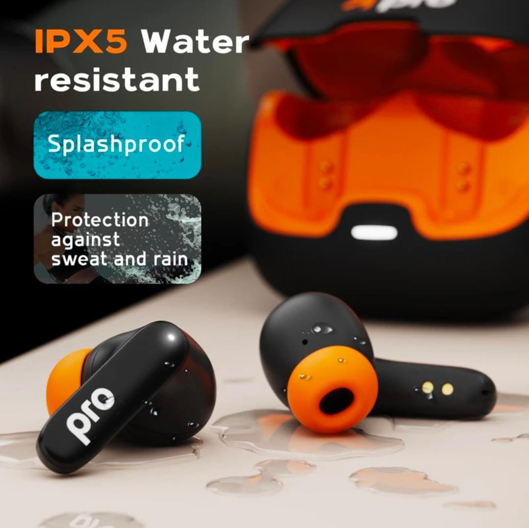 Goboult Z40 Pro with 100Hr, 4 Mic ENC, Scratch Proof, Rubber Grip, 5.3v Bluetooth Headset (Midnight, True Wireless) - Image 4