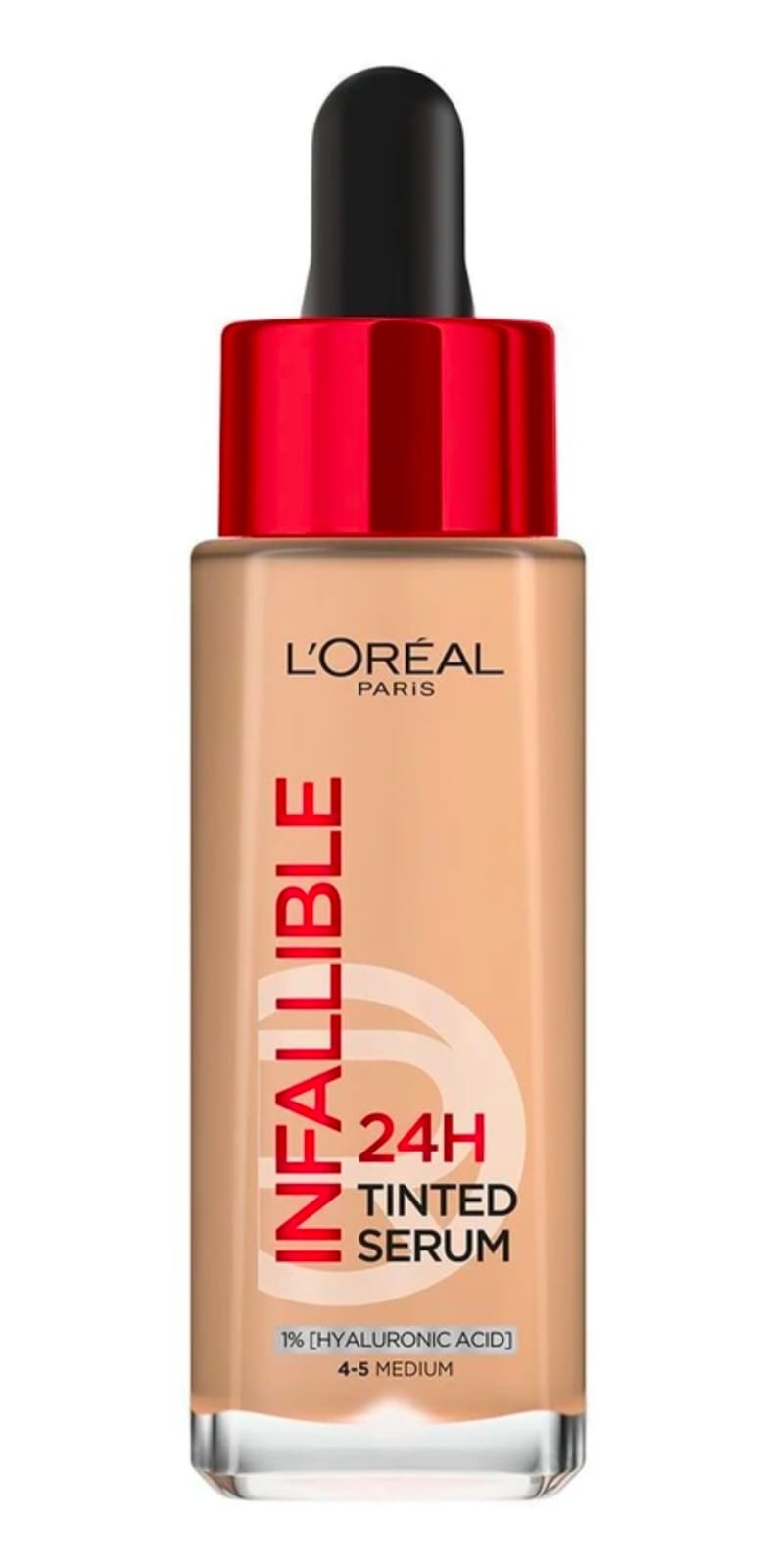 Infallible 24H Tinted Foundation with Hyaluronic Acid - 4-5 MEDIUM Foundation (Beige, 30 ml) - Image 9