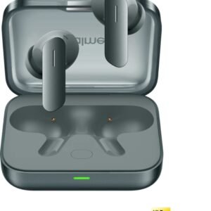 Buds Air7 with 52dB ANC, 12.4mm driver, 52hrs playback, IP55 & 45ms Low Latency Bluetooth Headset (Moss Green, True Wireless)